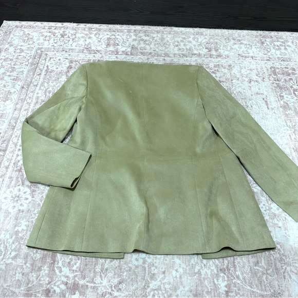 Talbots Suede Blazer Jacket With Pockets - Picture 7 of 10